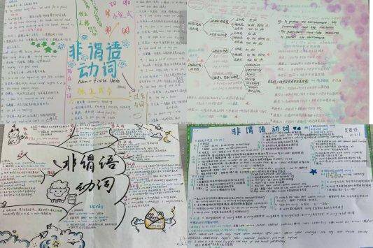 济南市莱芜第一中学：妙笔绘语法 导图展风采
